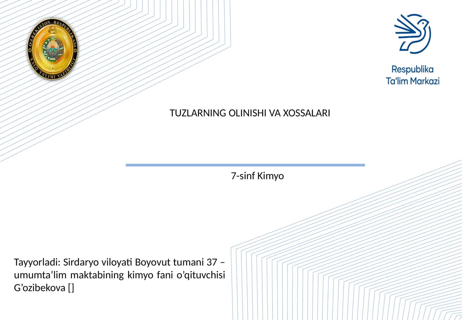 7-sinf Kimyo
