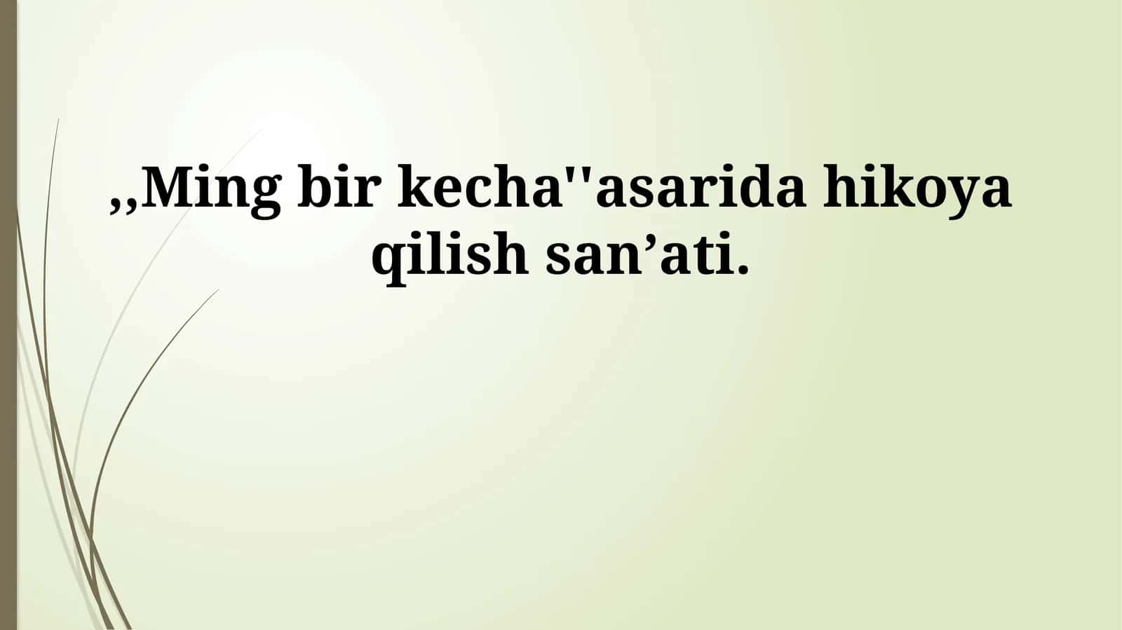 Ming bir kecha