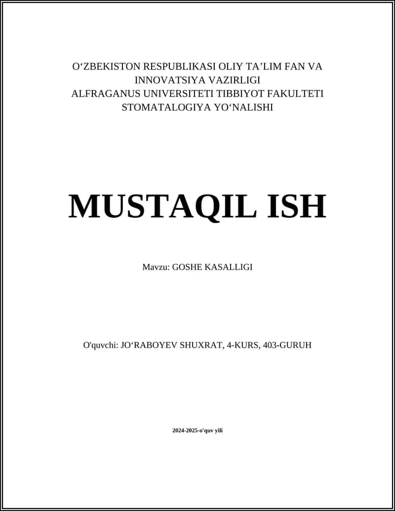 Gosh kasalligi