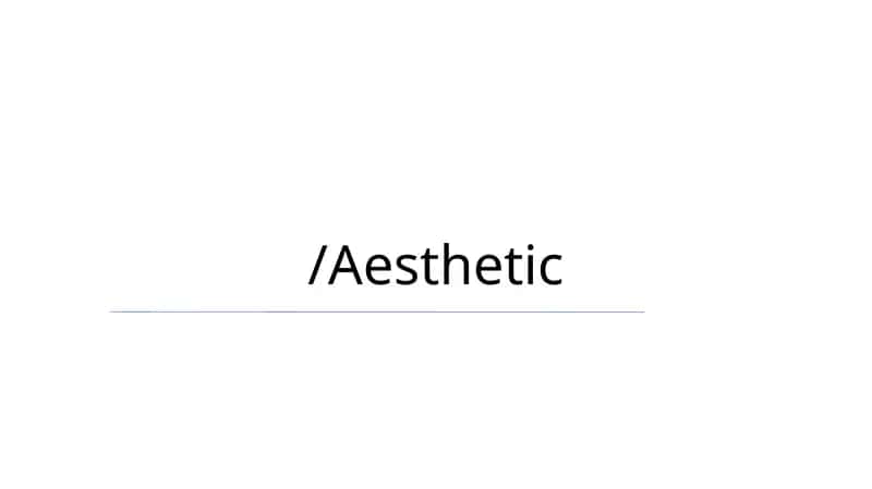 Estetika