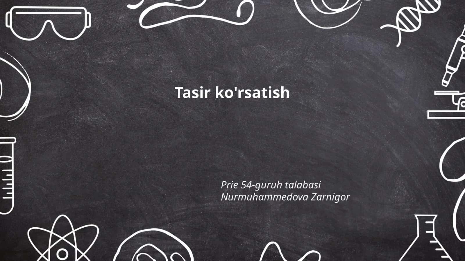 Tasir ko'rsatish