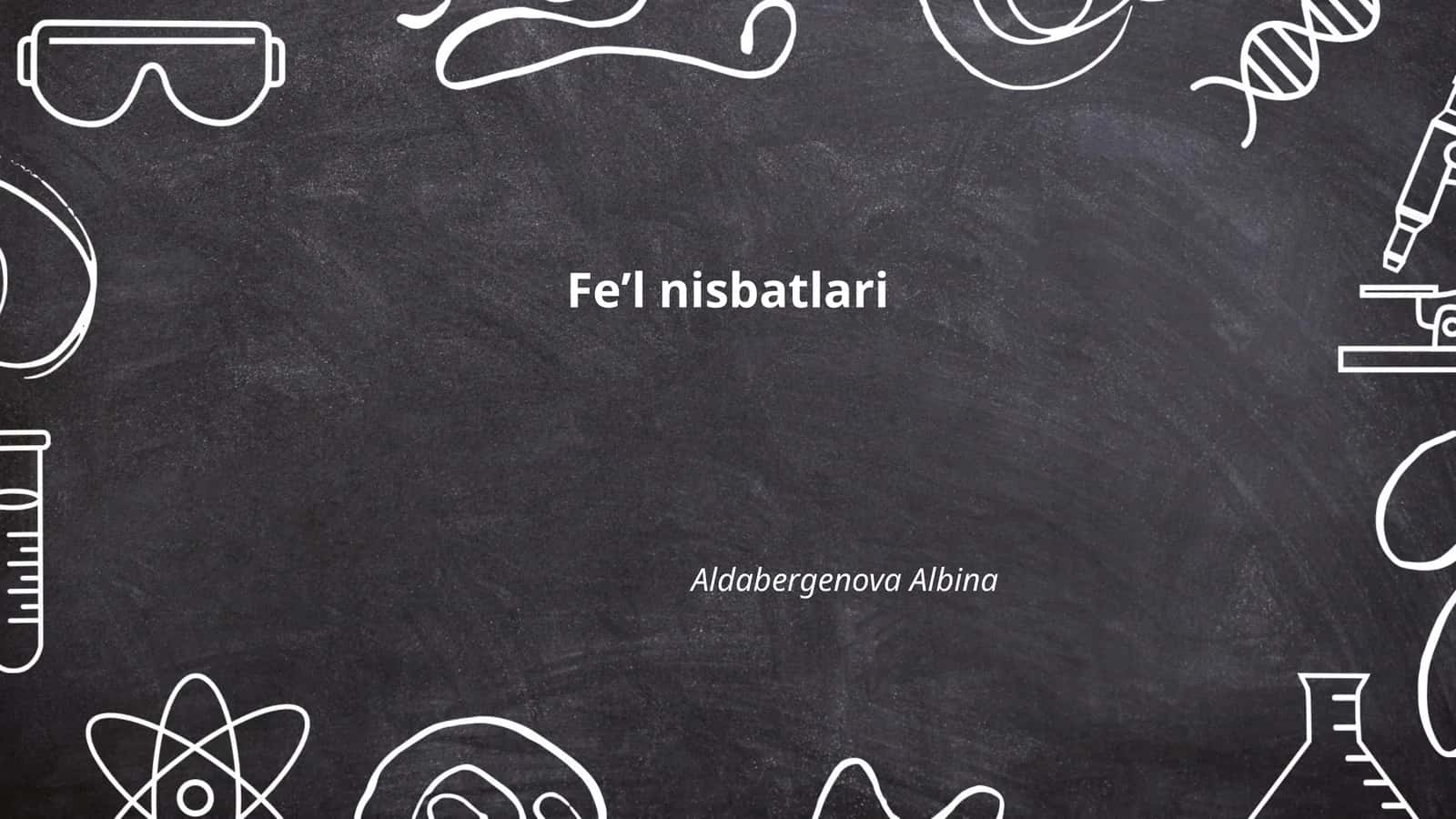 Feʼl nisbatlari