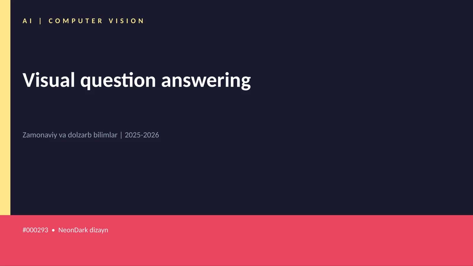 Visual question answering