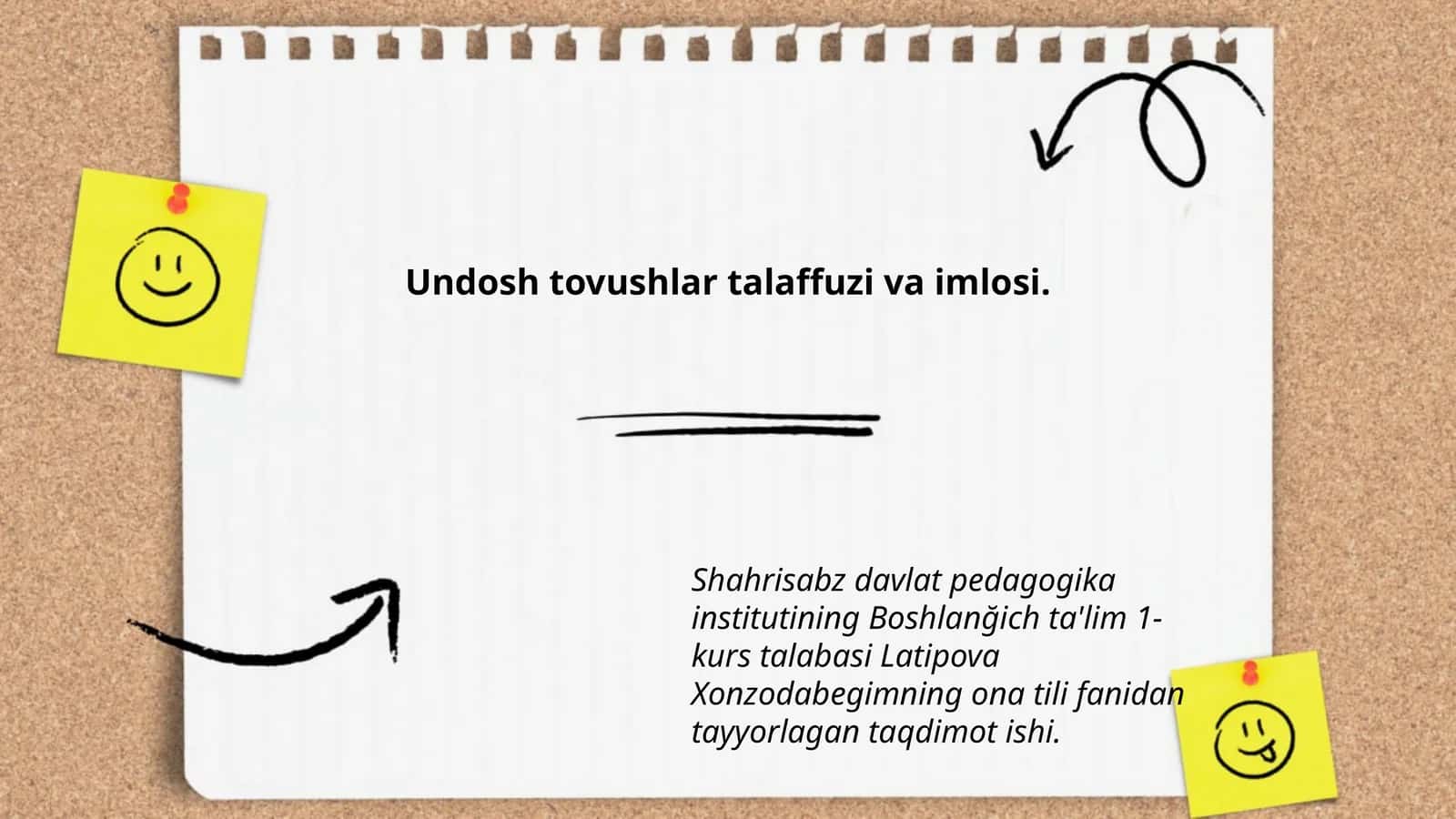 Undosh tovushlar talaffuzi va imlosi