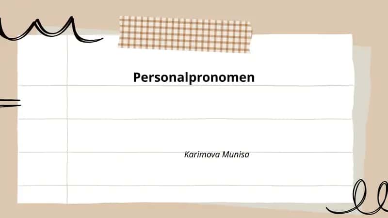 Personalpronomen