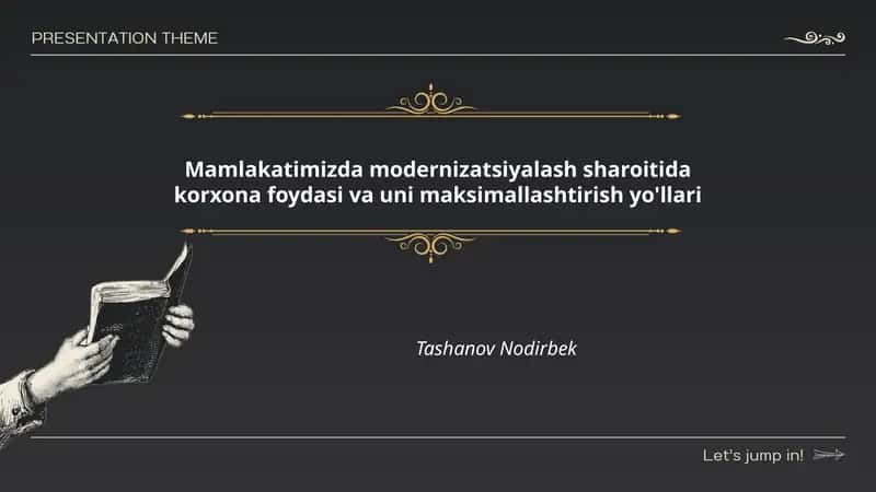 Mamlakatimizda modernizatsiyalash sharoitida korxona foydasi va uni maksimallashtirish yo'llari