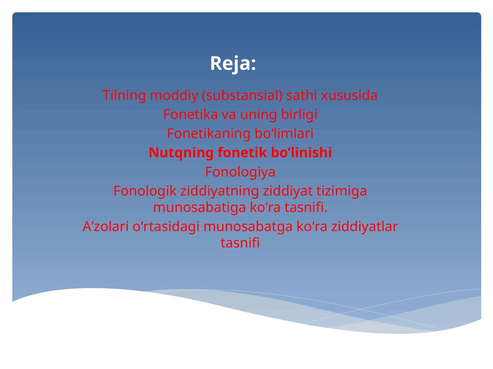 Fonetika va fonologiya
