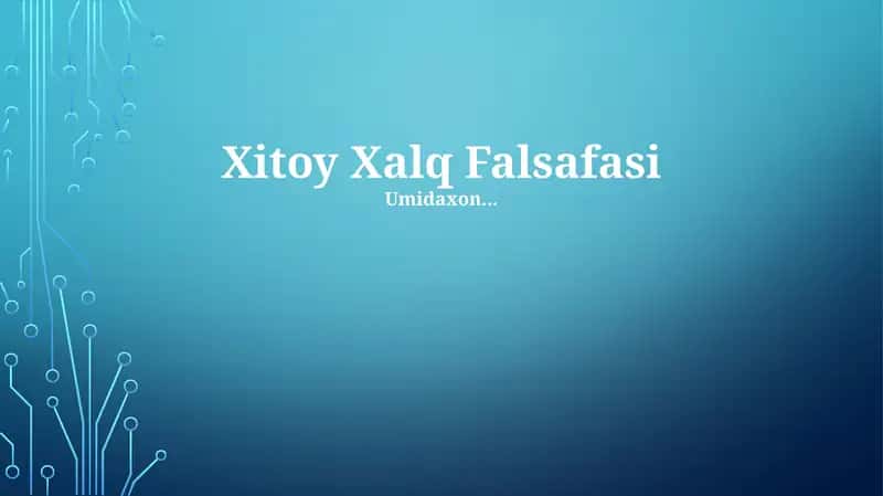 Xitoy Xalq Falsafasi