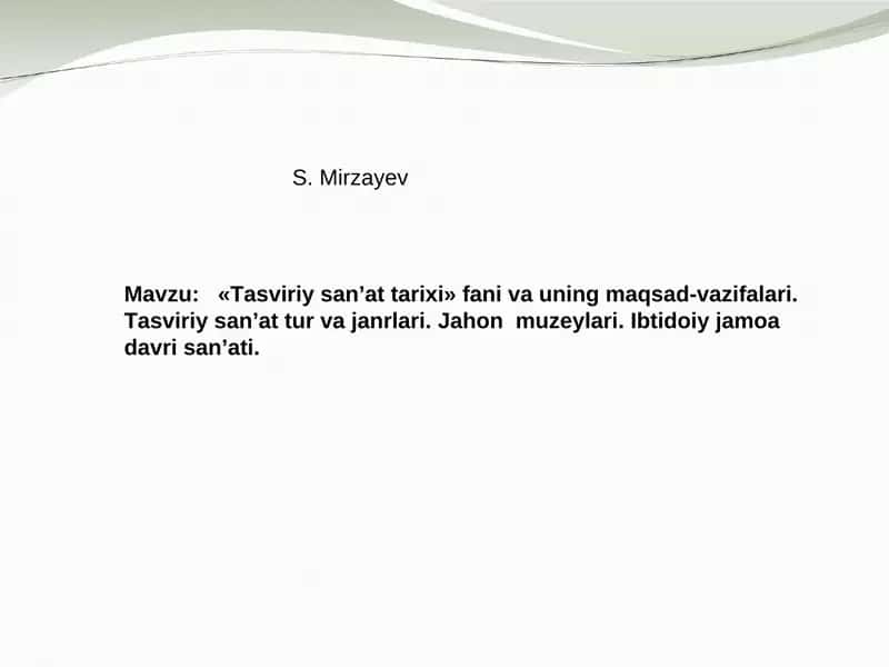 Tasviriy san’at tarixi