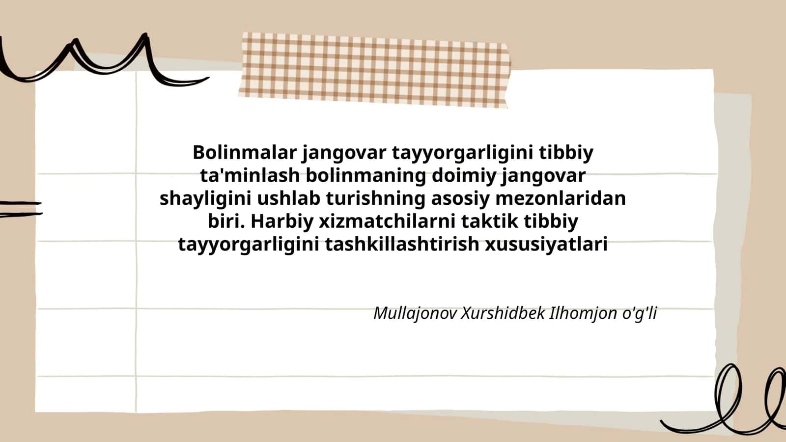 Bolinmalar jangovar tayyorgarligi