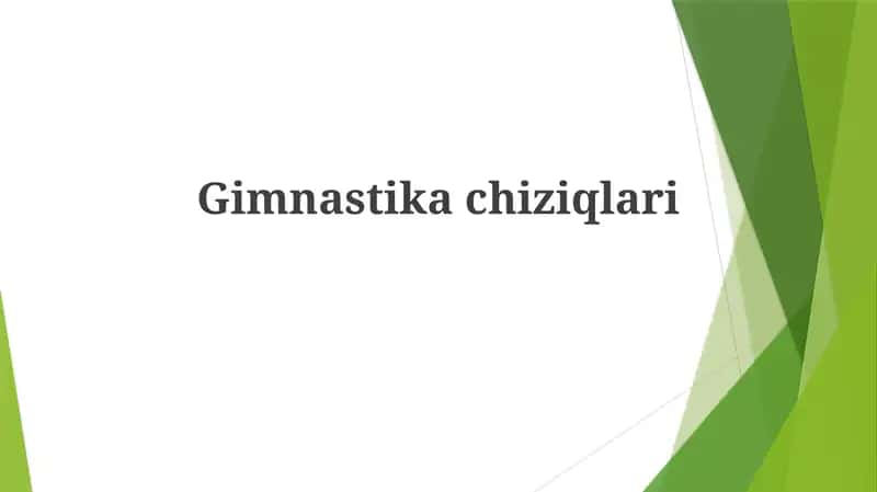 Gimnastikachiziqlari
