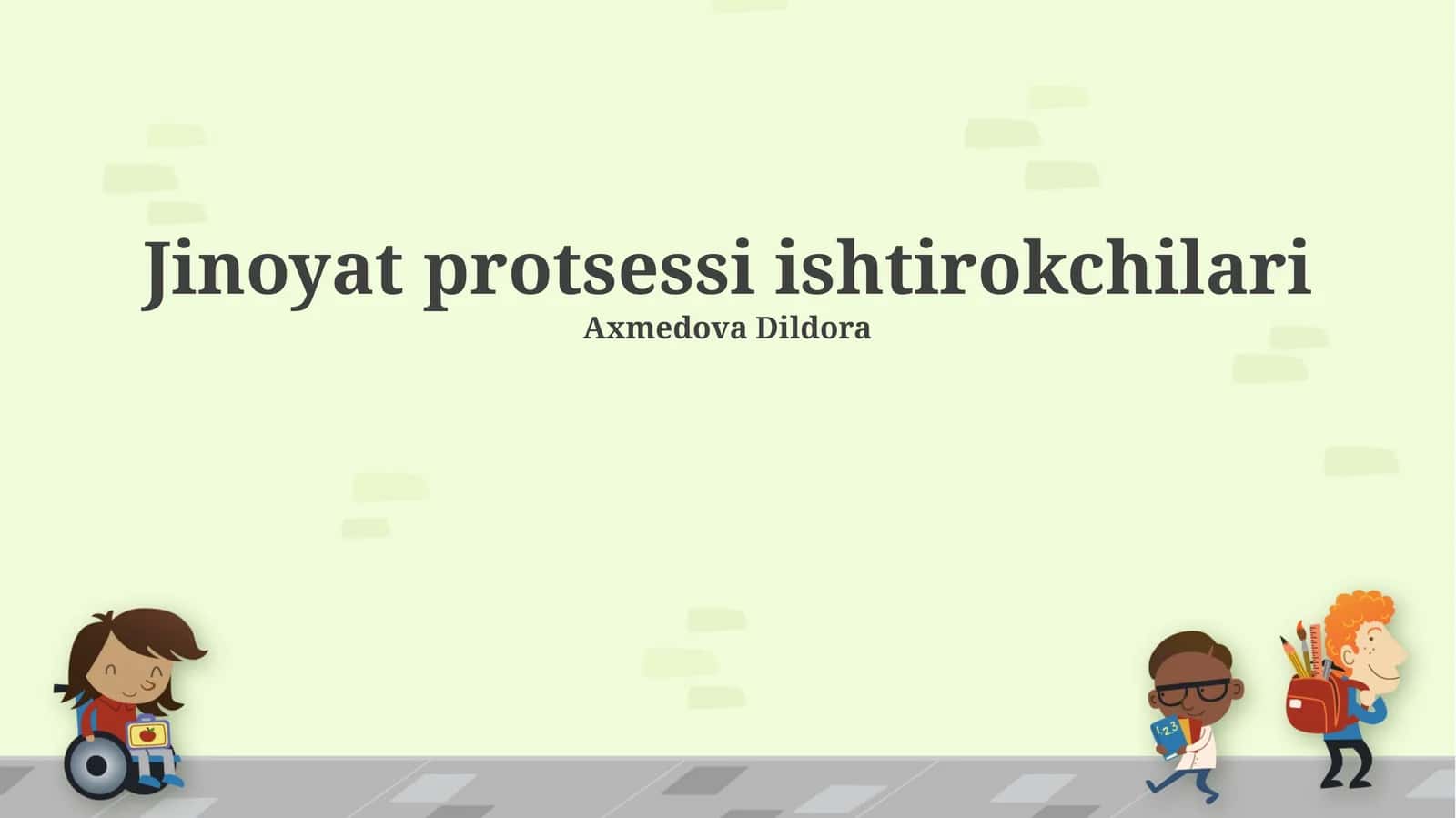 Jinoyat protsessi ishtirokchilari