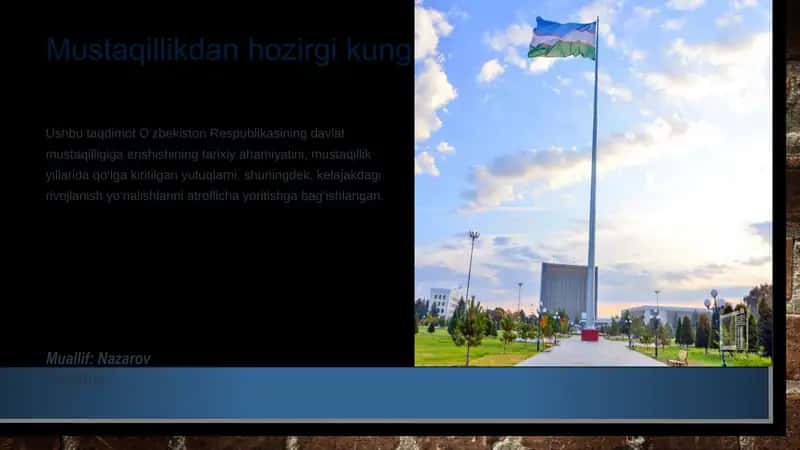 Mustaqillikdan hozirgi kunga