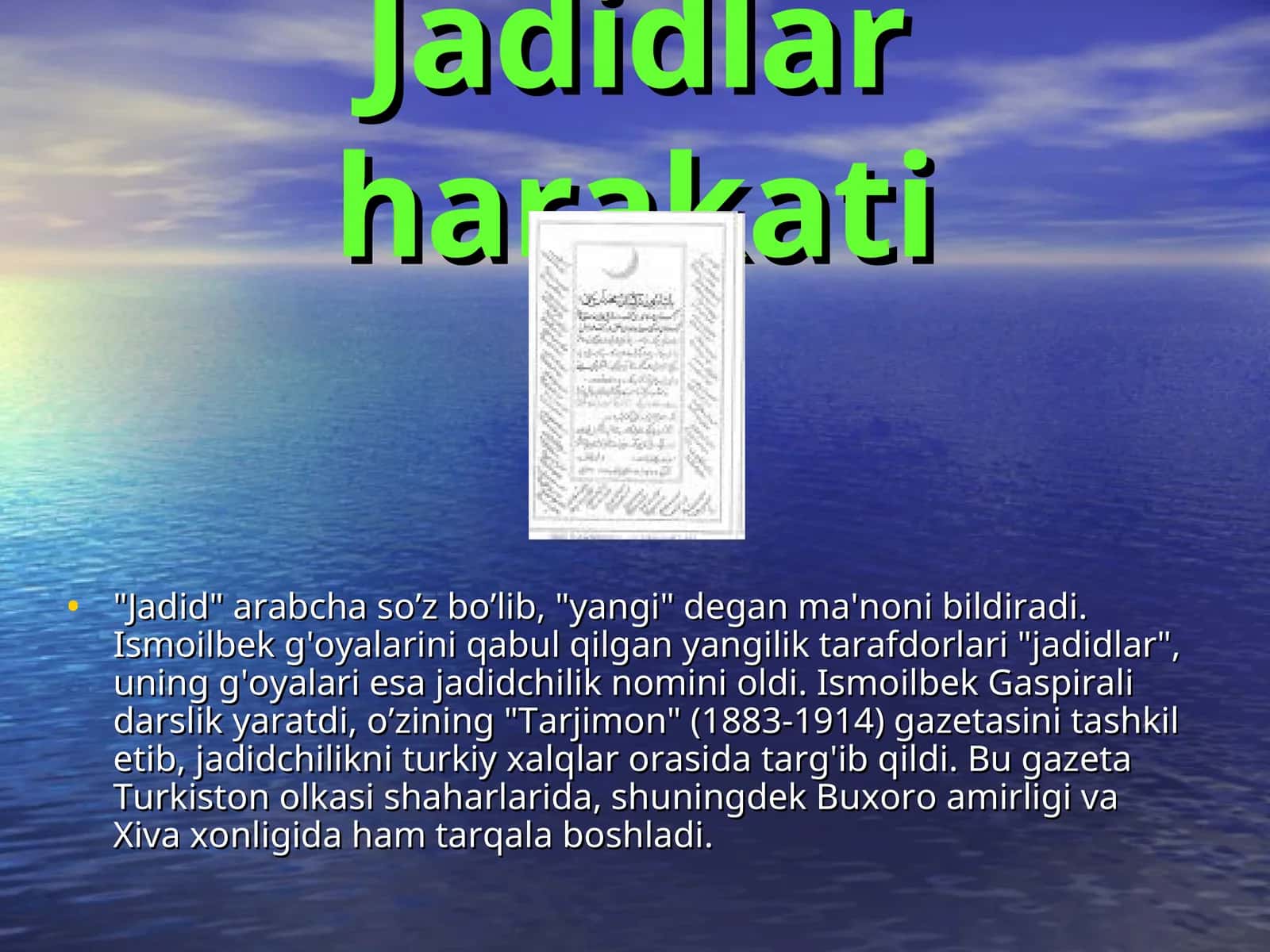 Jadidlar harakati