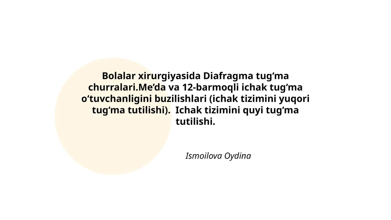 Diafragma tug‘ma churralari