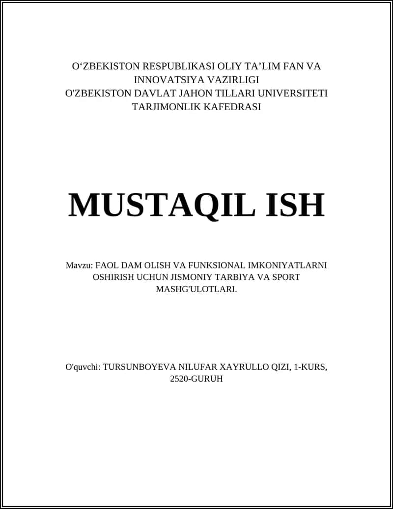 Yurak-qon tomir chidamliligini oshirish uchun aerobik mashqlar