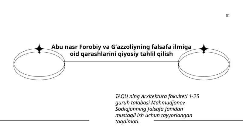 Abu nasr Forobiy va Gʼazzoliyning falsafa ilmiga oid qarashlarini qiyosiy tahlil qilish