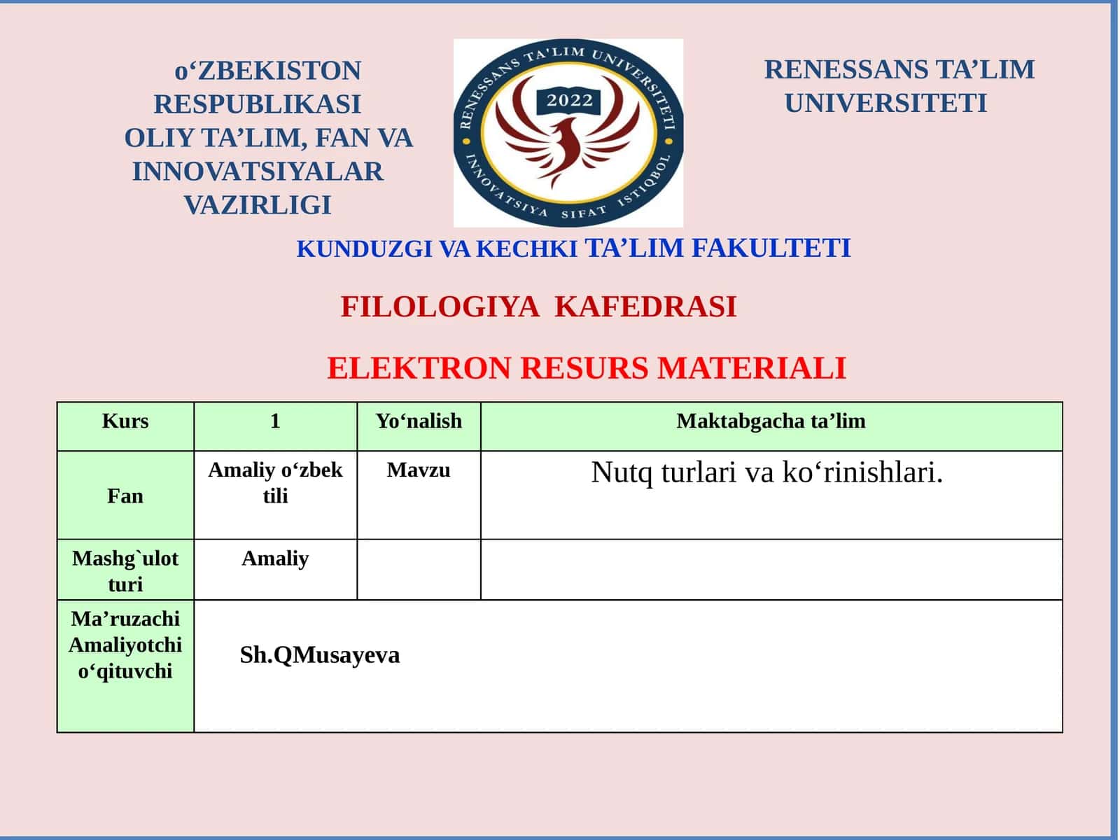 Nutq turlari va ko‘rinishlari