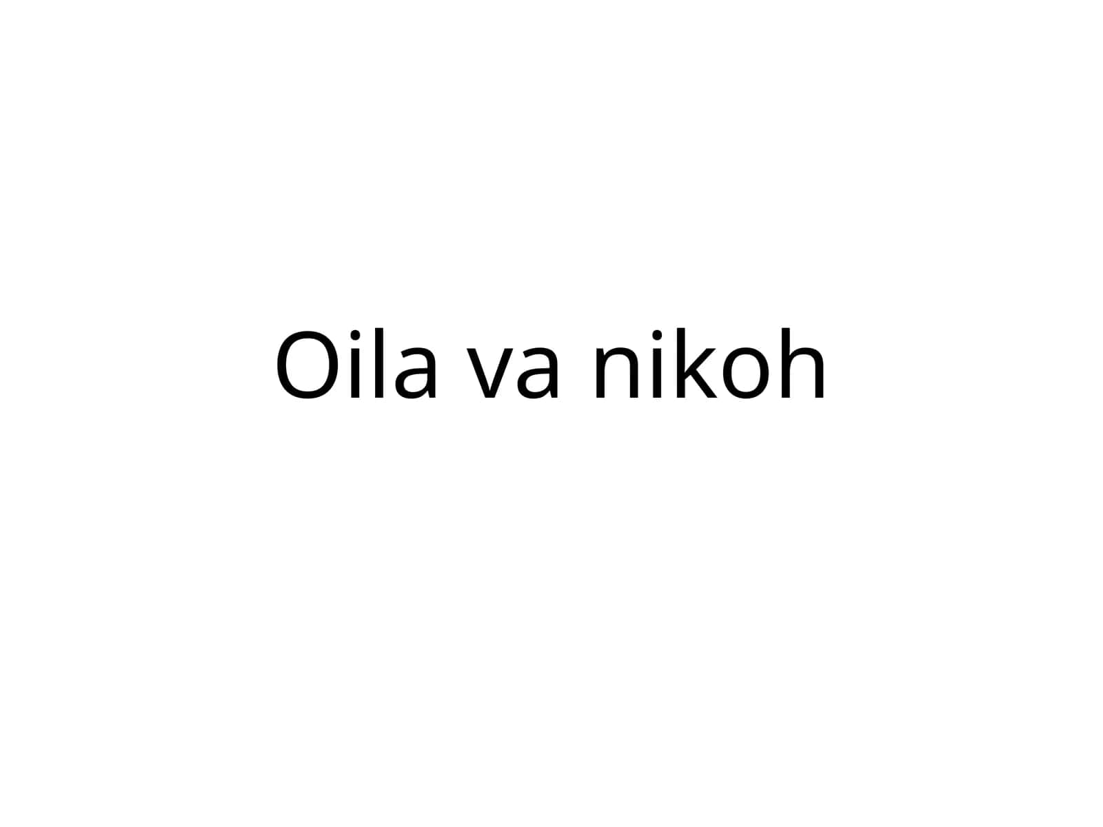 Oilaviy nikoh