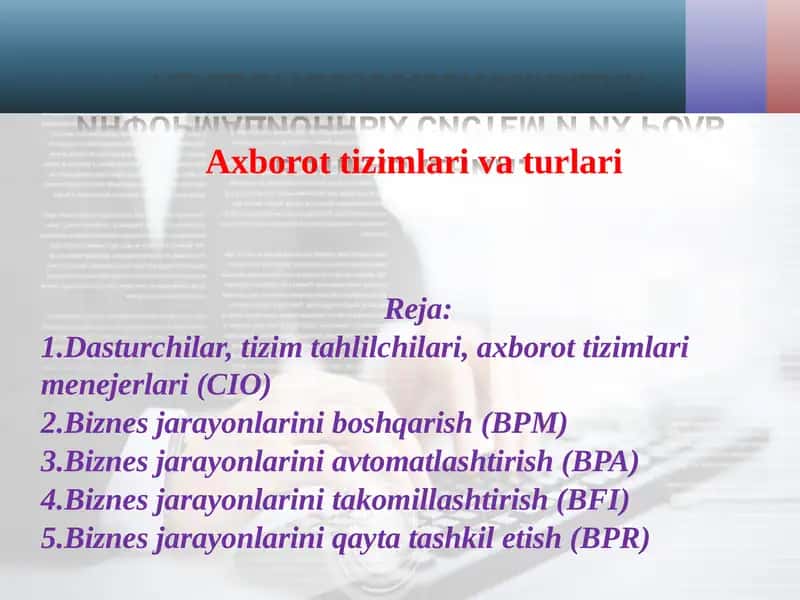 Axborot tizimlari
