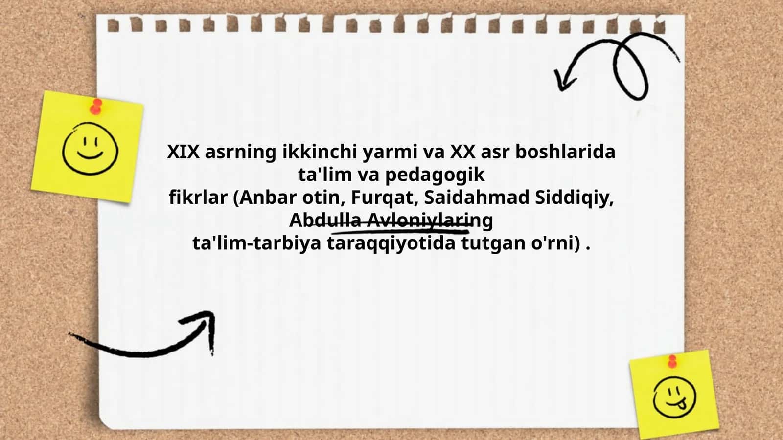 XIX asrning ikkinchi yarmi va XX asr boshlarida ta'lim va pedagogik fikrlar