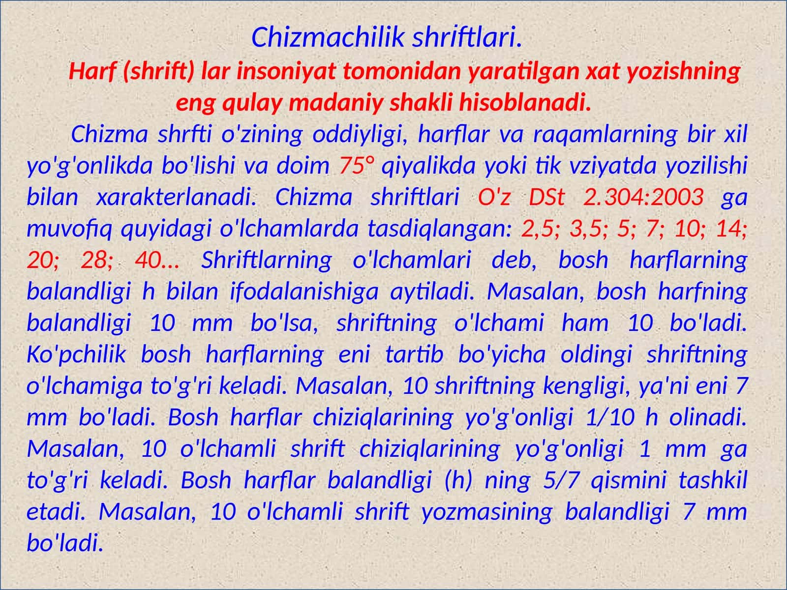 Chizmachilik shriftlari