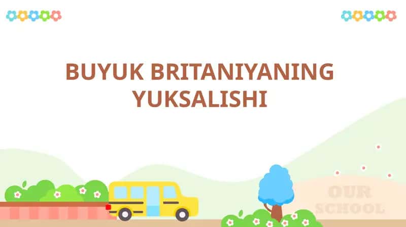 BUYUK BRITANIYANING YUKSALISHI