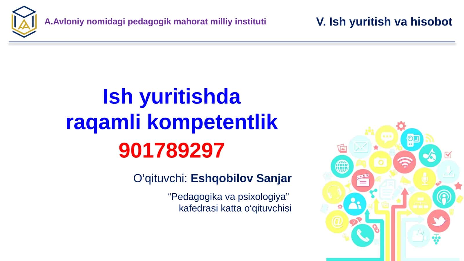 Ish yuritishda raqamli kompetentlik