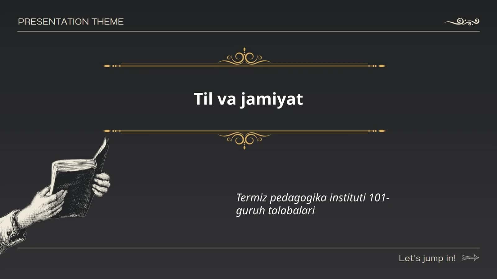 Til va jamiyat darslik