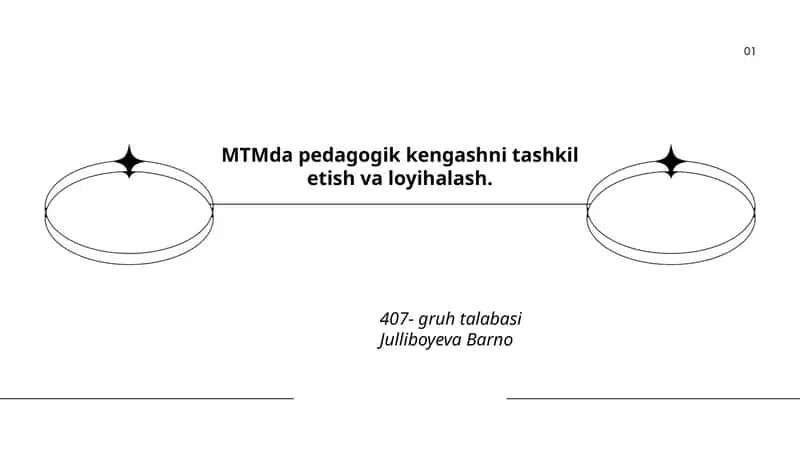 MTMda pedagogik kengashni tashkil etish va loyihalash