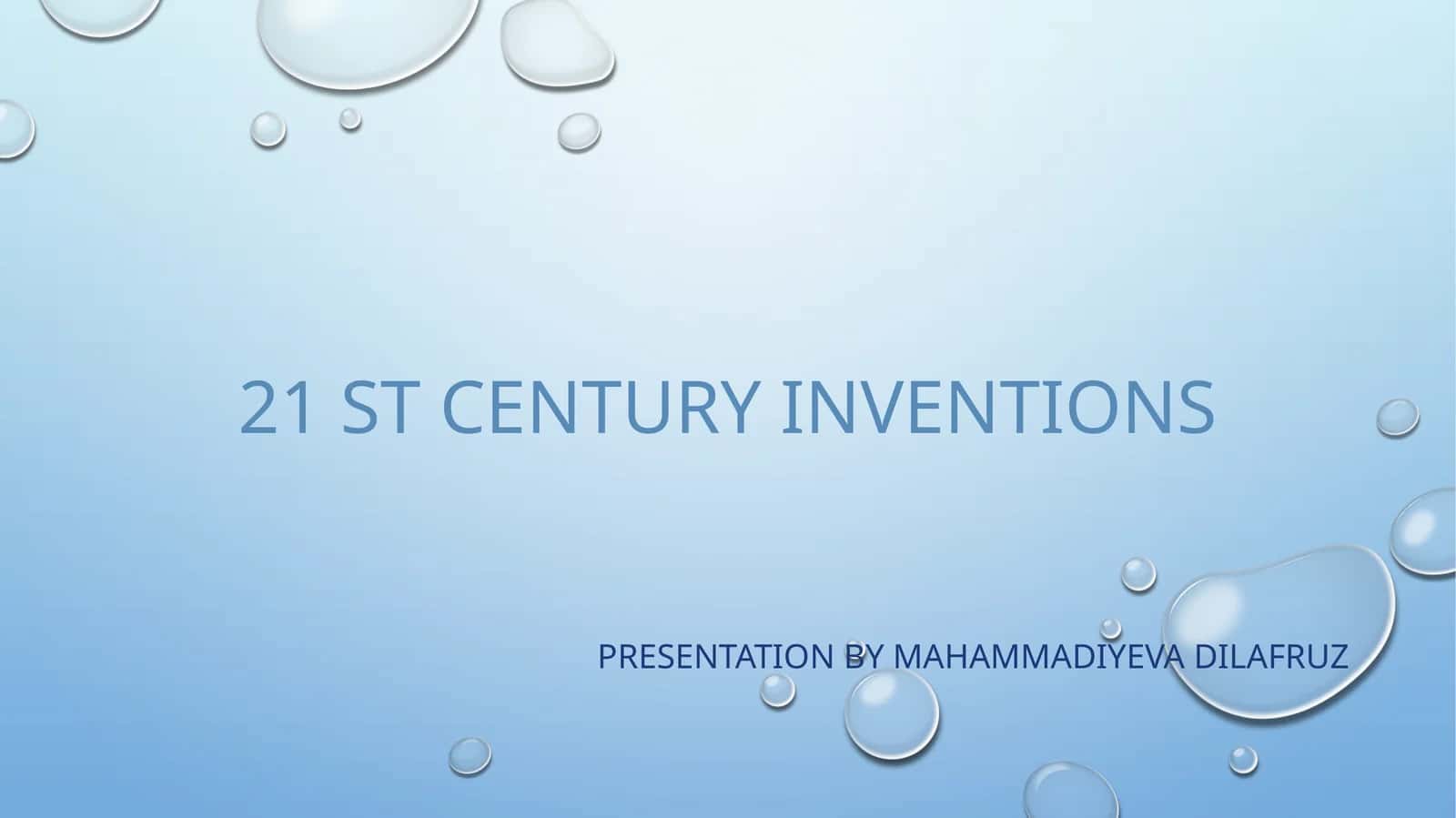 21stcentury inventions