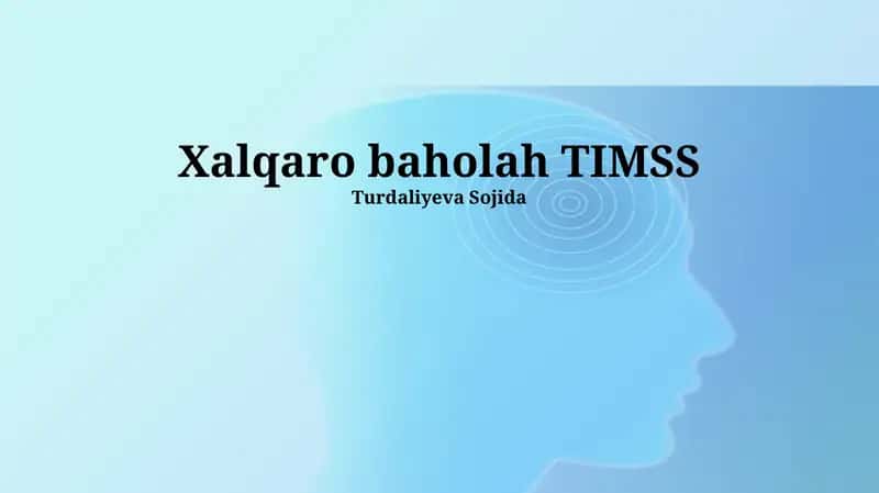 Xalqaro baholah TIMSS
