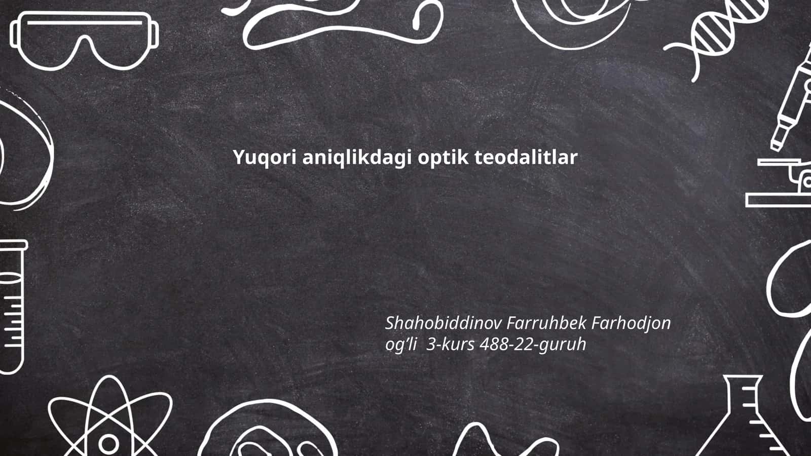Yuqori aniqlikdagi optik teodalitlar