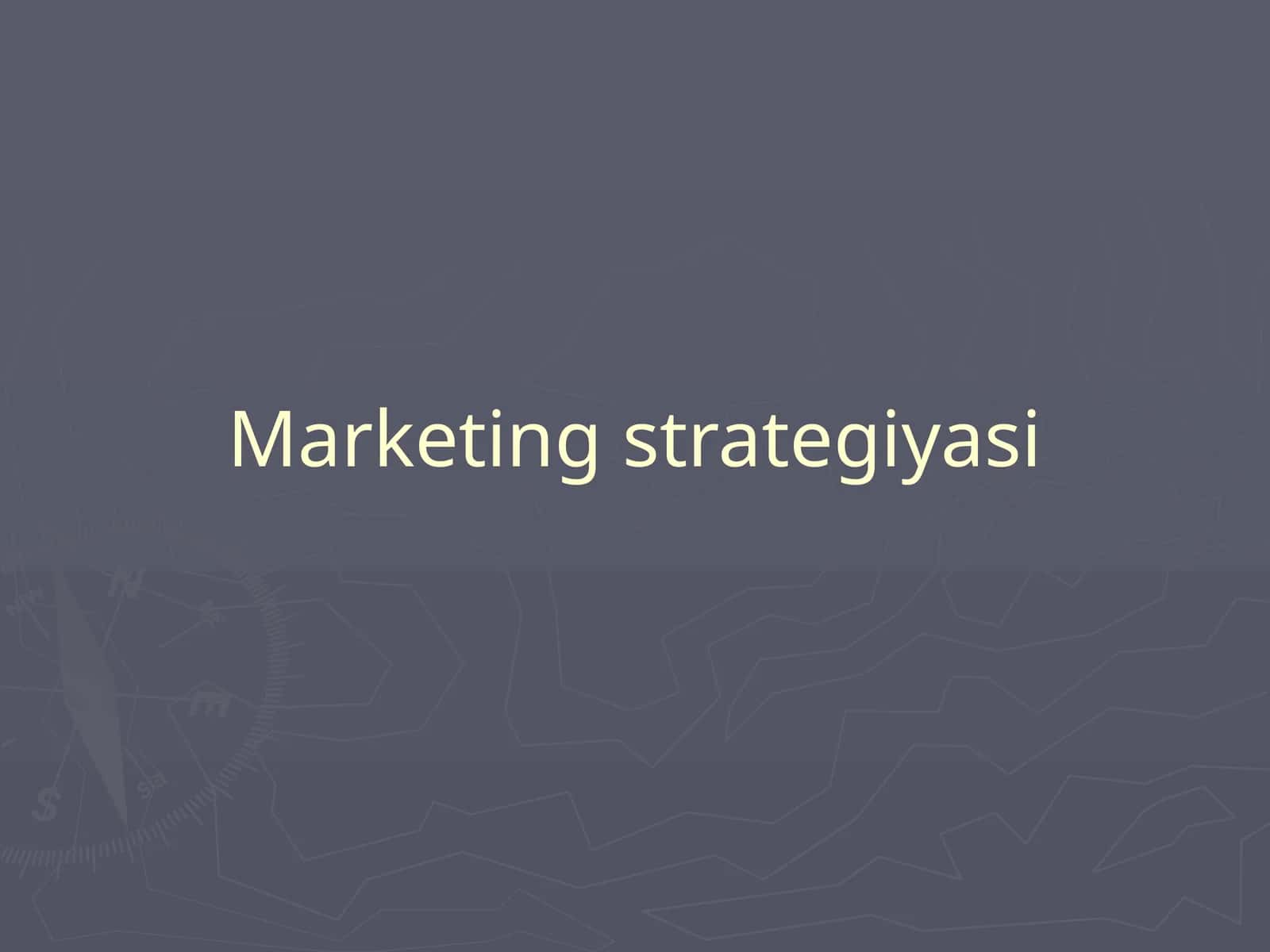 Marketing strategiyasi