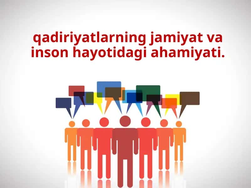 Insonning jamiyat va inson hayotidagi ahamiyati