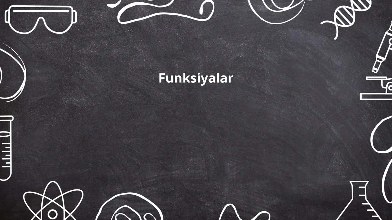 Funksiyalar