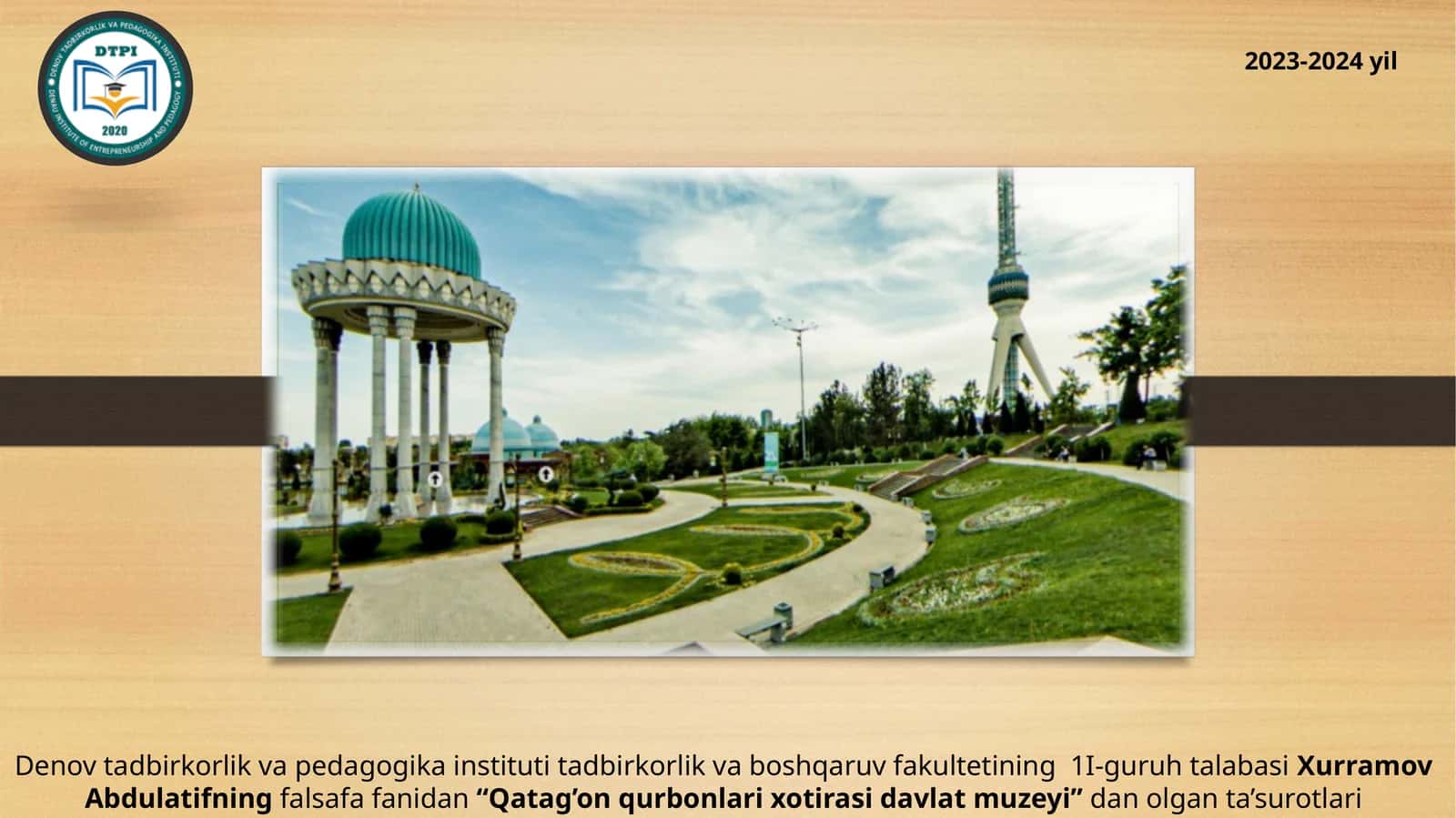 “Qatag’on qurbonlari xotirasi davlat muzeyi”dan olgan ta’surotlari