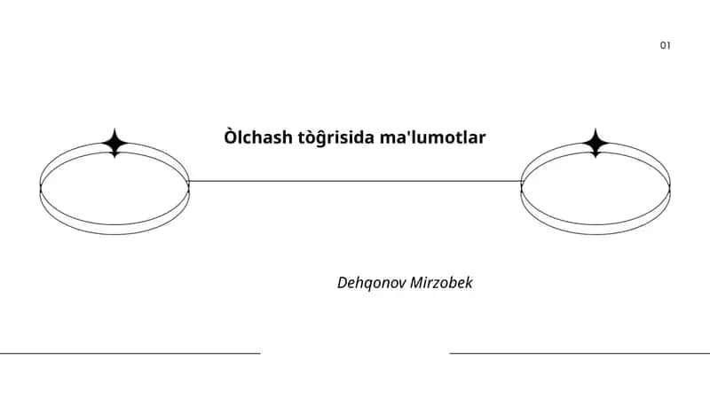 Òlchash tòĝrisida ma'lumotlar