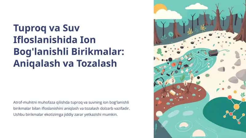 Ion Bog'lanishli Birikmalar: Aniqalash va Tozalash