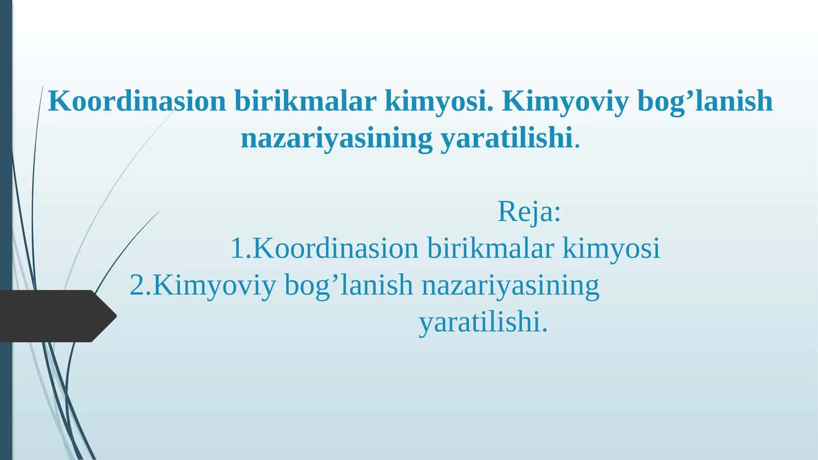 Koordinasion birikmalar kimyosi