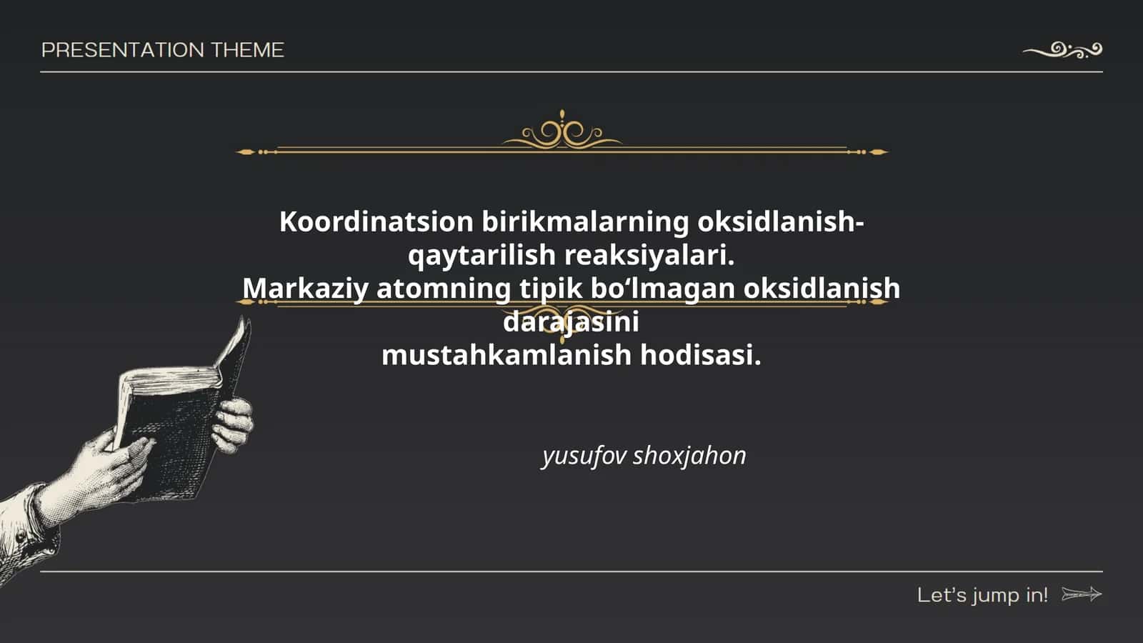 Koordinatsion birikmalarning oksidlanish-qaytarilish reaksiyalari