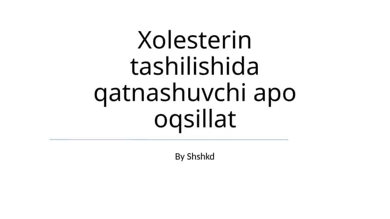 Apo oqsillat