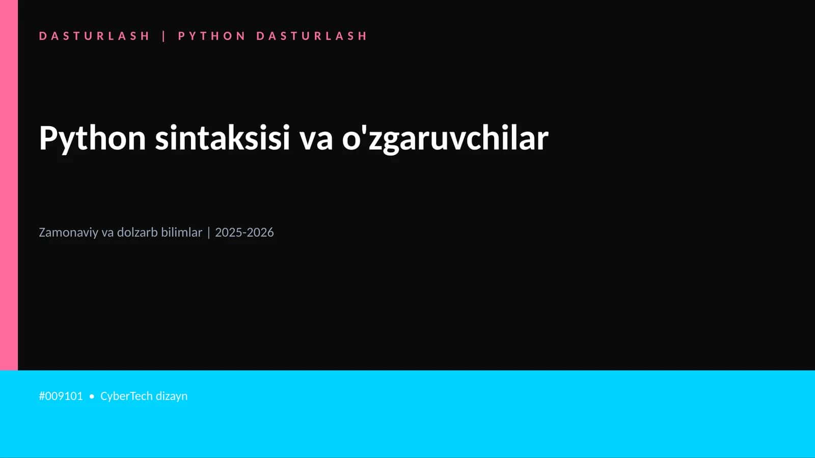 DASTURLASH | PYTHON DASTURLASH