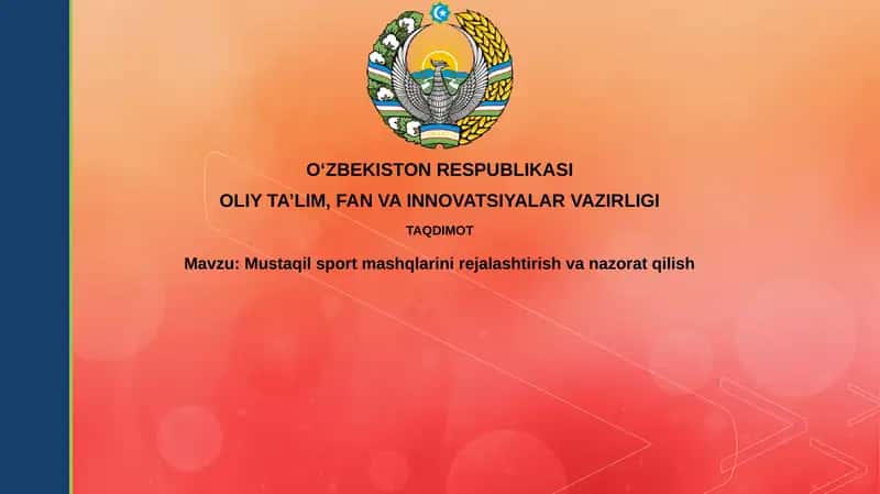 Mustaqil sport mashg‘ulotlari uchun asos