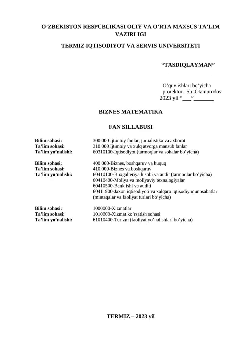 Biznes matematika