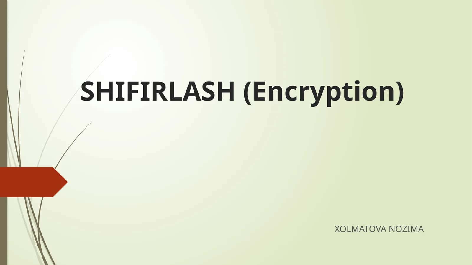 SHIFIRLASH (Encryption)