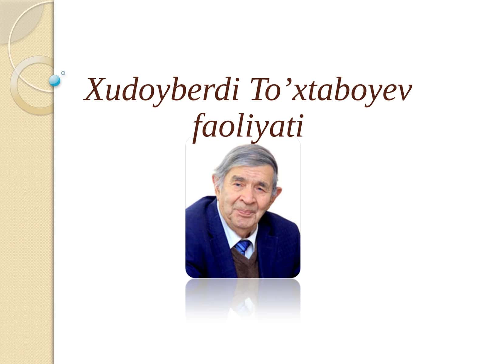 Xudoyberdi To’xtaboyev faoliyati
