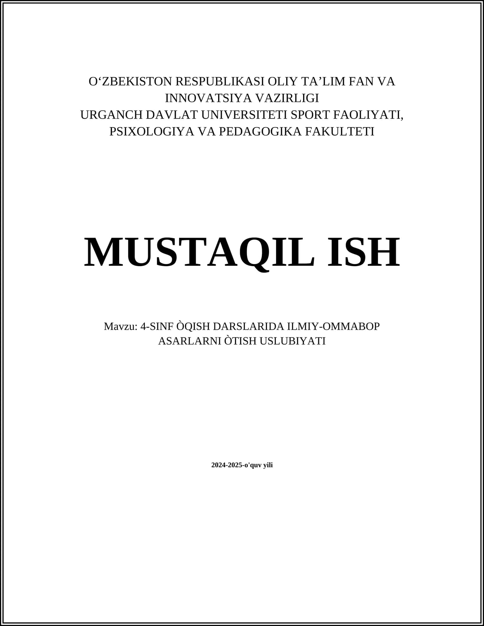 Ilmiy-ommabop asarlarning mazmunini tushuntirish