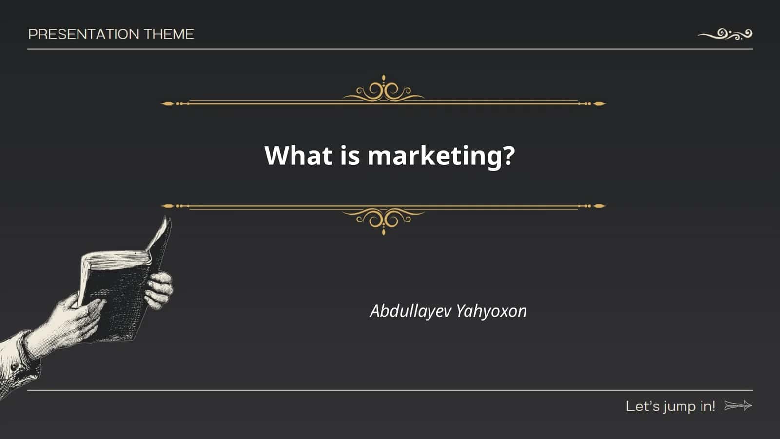 What is marketing?
