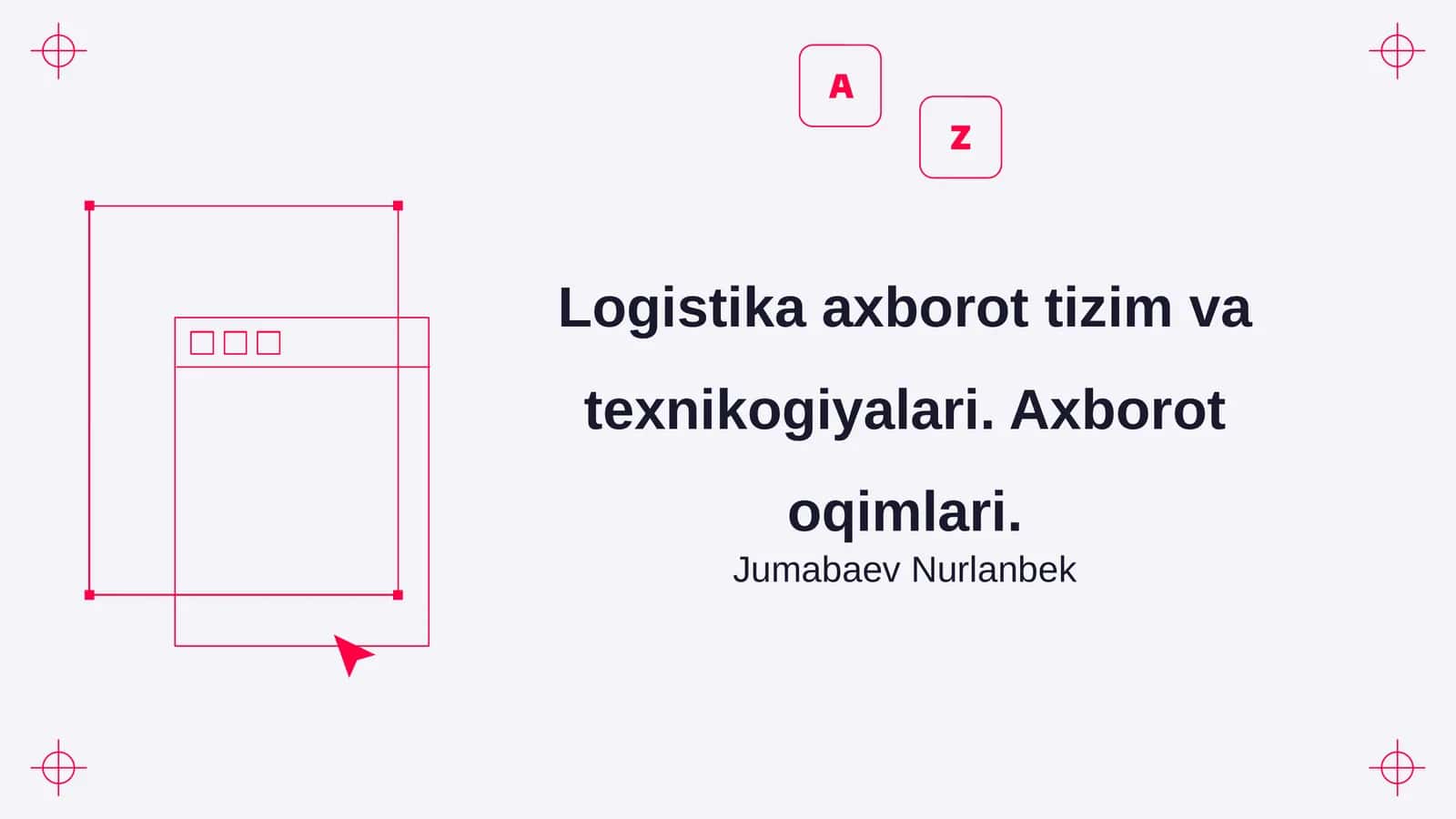 Logistika axborot tizim va texnikogiyalari